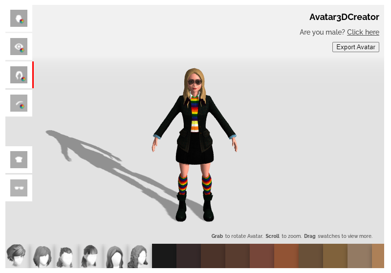 WordPress Plugin Avatar 3D Creator – Create your own 3D Character